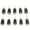 10x Green RC Power Jack Connectors - Male Screw Adapter Plug