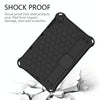 For Huawei MediaPad T10 9.7 / T10 10.1 Honeycomb Design EVA + PC Material Four Corner Anti Falling Protective Shell with Strap(Black+Black)