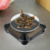 110*110*50mm Solar Showcase Automatic Rotating Stand 360 Turntable For Necklace Bracelet Watch Display