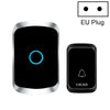 CACAZI A50 Wireless Doorbell Plug-in, 150m Range, 58 Melodies, Black, EU Plug