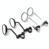 SF-127 Motorcycle Small Round Rearview Mirror Reversing Mirror(Black)