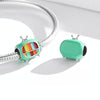S925 Sterling Silver Mini Color TV Beads DIY Bracelet Necklace Accessories