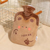 ZS103 Cartoon Plush Water-filled Explosion-proof Hot Water Bags, Spec: Khaki Bear(500ml)