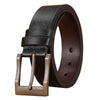 Dandali 120cm Men Rubberized Pin Buckle Belt Casual Vintage Waistband, Model: Style 9(Black)