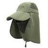 outfly 360 Degree Anti-Ultraviolet Hat Quick Drying Sun Cap, Size: Adjustable(Child Army Green)