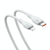 Baseus Pudding Series 20W Type-C to 8 Pin Fast Charging Data Cable, Length:2m(White)
