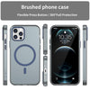 For iPhone 12 Pro MagSafe Frosted Translucent TPU + PC Full Coverage Phone Case(Dark Blue)