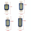 2pcs 31mm DC12-24V / 1W / 6000K / 60LM 12LEDs SMD Car Reading Lamp Dome Light