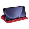 For Samsung Galaxy S25+ 5G Retro-skin Magnetic Suction Leather Phone Case(Red)