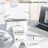 Phomemo PM241-BT Bluetooth Address Label Printer Thermal Shipping Package Label Maker, Size: US(White Purple)