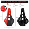 WEST BIKING Cycling Seat Hollow Breathable Comfortable Saddle Riding Equipment(Black White)