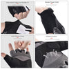 BOODUN Non-slip Half Finger Shock Absorption Breathable Heat Dissipation Outdoor Riding Gloves, Size:L(Black and Grey)