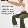 High-waisted Hip-lifting Elastic Quick-drying Yoga Sports Flared Pants, Size: XXL()