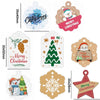 100pcs / Pack Christmas Kraft Paper Tag Gift Wrap Card Set(L-34)