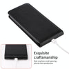 For iPhone 15 Magnetic Vertical Flip Leather Phone Case(Black)