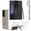 For Samsung Galaxy S25 Ultra 5G GKK Ultra-thin Shockproof Phone Case with Holder / Pen(Black)