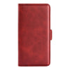 For Samsung Galaxy S25+ 5G Dual-side Magnetic Buckle Horizontal Flip Leather Phone Case(Red)