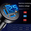 2pcs 4 in 1 USB 66W Digital Display Car Super Fast Charger