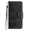 For Samsung Galaxy A36 / A56 5G Butterfly Embossed Flip Leather Phone Case(Black)