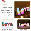 HS-1255 Wedding Valentine Day Confession LOVE LED Letter Lamp Love Theme Modeling Lamp(C)