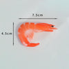 3 PCS Simulation Shrimp Camera Props Children Play House Toys(Big Red Shrimp)