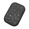 Car Diamond Armrest Box Cushion Personalized Car Decorations Dirt And Non-Slip(Black White Diamond)