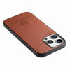 For iPhone 11 Pro Max Twill Fabric Leather Skin Back Phone Case(Brown)