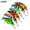 PROBEROS DW578 Ordinary Hook 5.3cm 4.6g Sinking Minnow Lure Long Casting Bionic Plastic Hard Bait Fishing Tackle(Color A)