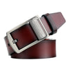 Dandali L8019 Men Casual Antique Pin Buckle Leather Belt Waistband, Size: 110-125cm (Coffee)