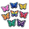 100pcs Butterfly Cartoon Shoe Flower Removable PVC Soft Rubber Cave Shoes Buckle(Yellow)