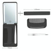 LED Cosmetic Mirror Rechargeable Smart Fill Light Travel Portable Set(Black)