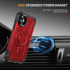 For iPhone 11 Lens Holder MagSafe Phone Case(Red)
