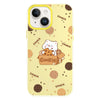For iPhone 14 Skin Feeling Jelly TPU Hybrid PC Phone Case(Bear Cookies Yellow)
