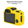 For Canon EOS R100 Litchi Texture Soft Silicone Protective Case(Yellow)