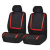 Universal Car Seat Cover Polyester Fabric Automobile Seat Covers Car Seat Cover Vehicle Seat Protector Interior Accessories 4pcs Set Red
