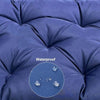130 x 50cm Outdoor Home Patio Waterproof Sunscreen Bench Cushion, Color: Navy Blue