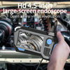 P120 Rotatable 8mm Dual Lenses Industrial Endoscope with Screen, 9mm Tail Pipe Diameter, Spec:5m Tube