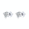 S925 Sterling Silver Simple Style Zircon Women Earrings