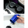 JG-036 Universal Portable Car Auto Stainless Steel Trash Rubbish Bin Ashtray for Most Car Cup Holder(Black)