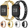 For Fitbit Versa / Fitbit Versa 2 / Fitbit Versa Lite Edition Universal X-shaped Metal Strap