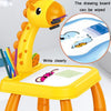 Children Multifunctional Projection Painting Toy Writing Board, wthout Watercolor Pen, Style: Pink (No Projection)
