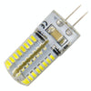 G4 4W 200LM  Silicone Corn Light Bulb, 64 LED SMD 3014, White Light, AC 220V