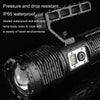 XHP160 Telescopic Zoom Searchlight Double-head Portable Outdoor Patrol LED Digital Flashlight