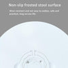 Retractable Portable Travel Toilet Collapsible Stool for Outdoors Fishing Camping With Light White