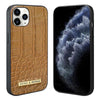 For iPhone 11 Pro Max VIETAO Alligator Texture PU Phone Case(Brown)