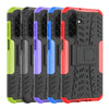 For Samsung Galaxy A26 5G Tire Texture TPU + PC Phone Case with Holder(Black)