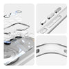 For Samsung Galaxy S24 FE 5G 360 Holder MagSafe Acrylic Hybrid TPU Phone Case(Frosted White)