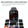 QS16Pro 1.83 inch Heart Rate / Blood Pressure Monitoring Waterproof Sports Smart Watch(Blue)