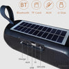 T&G TG182 Portable Column Wireless Stereo Music Box Solar Power waterproof USB AUX FM radio super bass(Blue)