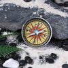 Portable Camping Outdoor Compass Hanging Compass  Backpack Hiking Survival Tools with Key Chain